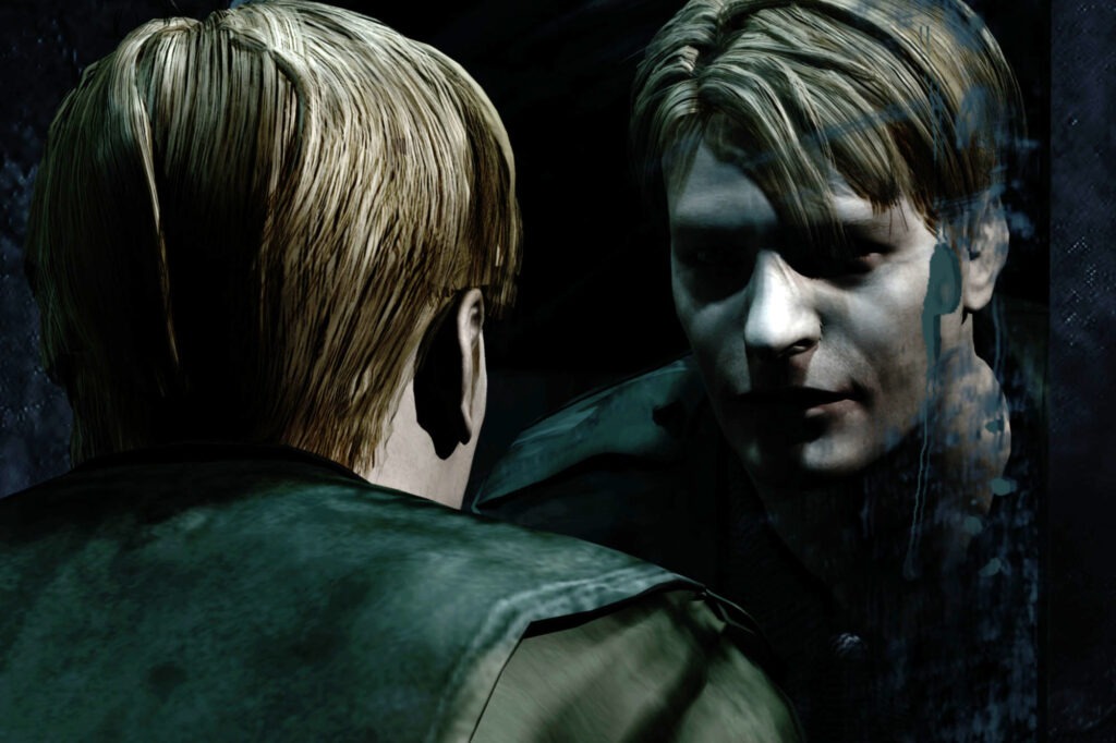 Non, James Sunderland de Silent Hill 2 ne regarde pas le joueur, mais bien les tréfonds de son âme... Ou n'est-il tout simplement pas capable de se voir, tant il ne se reconnaît pas ? Une référence à la théorie du miroir de Jacques Lacan ? Et si "Je" était un "Autre" ?
