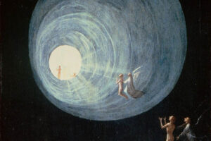 La figure du tunnel décrit après une E.M.I. est étrangement semblable à cette ouverture vers le paradis représentée sur un tableau de la Renaissance.