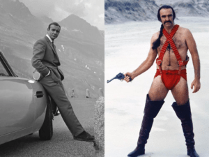 Sean Connery : de James Bond à Zardoz, il n'y a qu'un pas... Ou un slip ! 