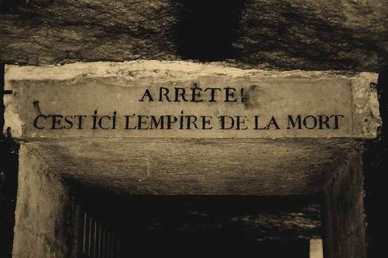 Image de l'entrée des Catacombes de Paris