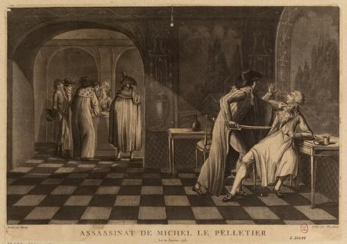 Assassinat de Lepeletier, d'après David.
