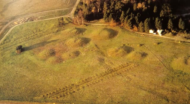 Vue aérienne du site de Sutton Hoo - Cultea