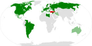 Carte du monde des pays reconnaissant le génocide arménien - Cultea