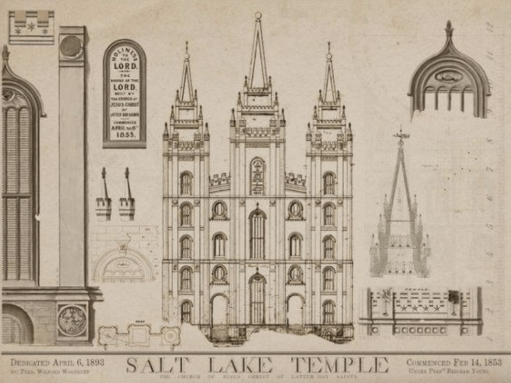 Plan du Temple de Salt Lake