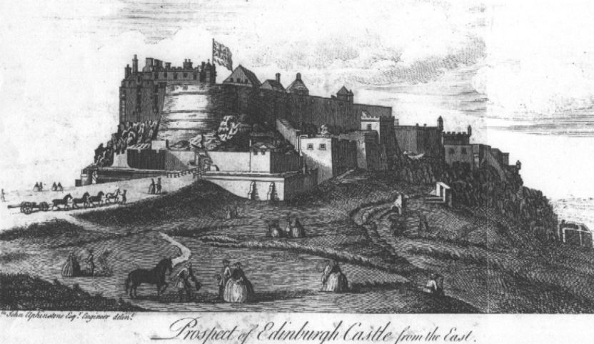 Perspective du château d’Édimbourg vu de l’est - Cultea