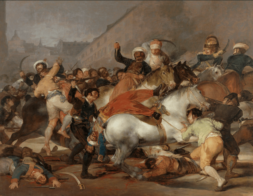 El dos de mayo de 1808 en Madrid, Francisco de Goya, 1814 - Cultea