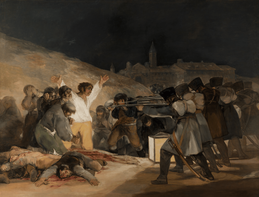 El tres de mayo de 1808 en Madrid, Francisco de Goya, 1814 - Cultea