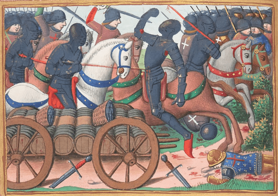 Les Vigiles de Charles VII, Enluminure du manuscrit de Martial d'Auvergne, vers 1484 - Cultea
