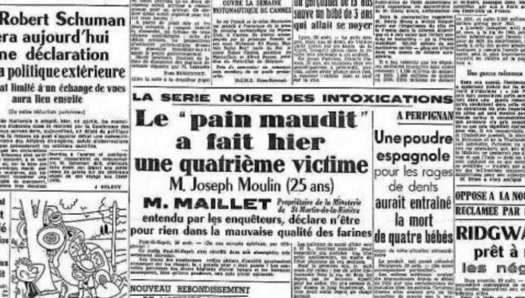 Extrait de la une du Midi Libre, août 1951 - Cultea