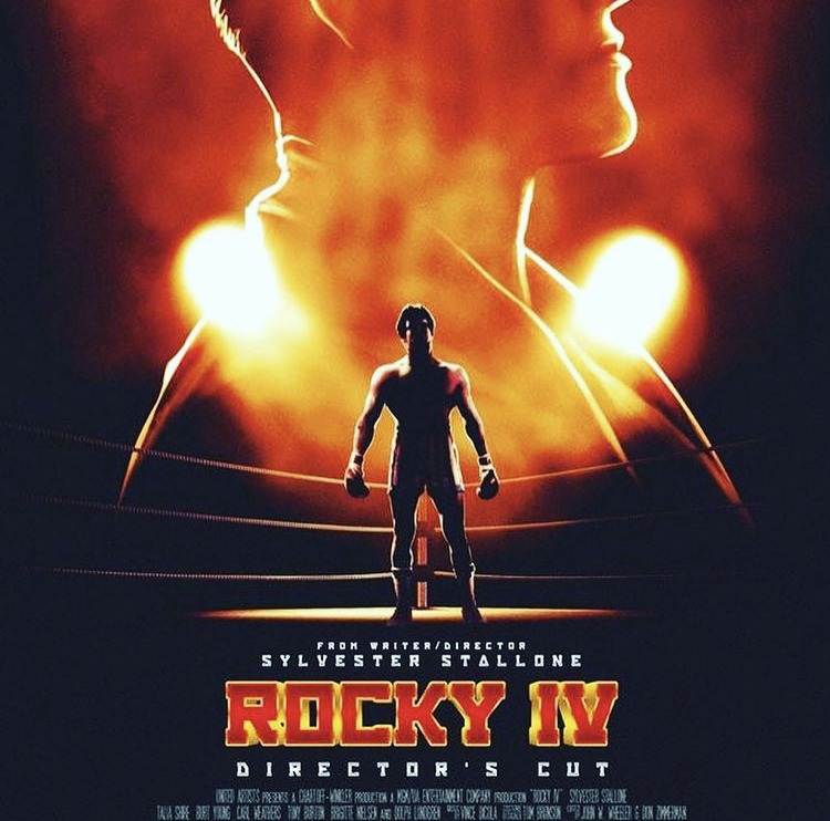 Affiche pour la director's cut de Rocky 4, partagée par Sylvester Stallone sur Instagram - Cultea