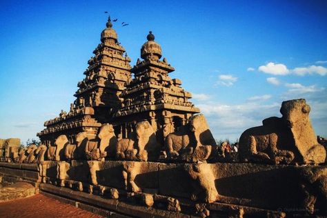 Temple de Mahabalipuram, une autre découverte plus récente ayant été noyée par le passé (1500 avant J.-C.) - Cultea