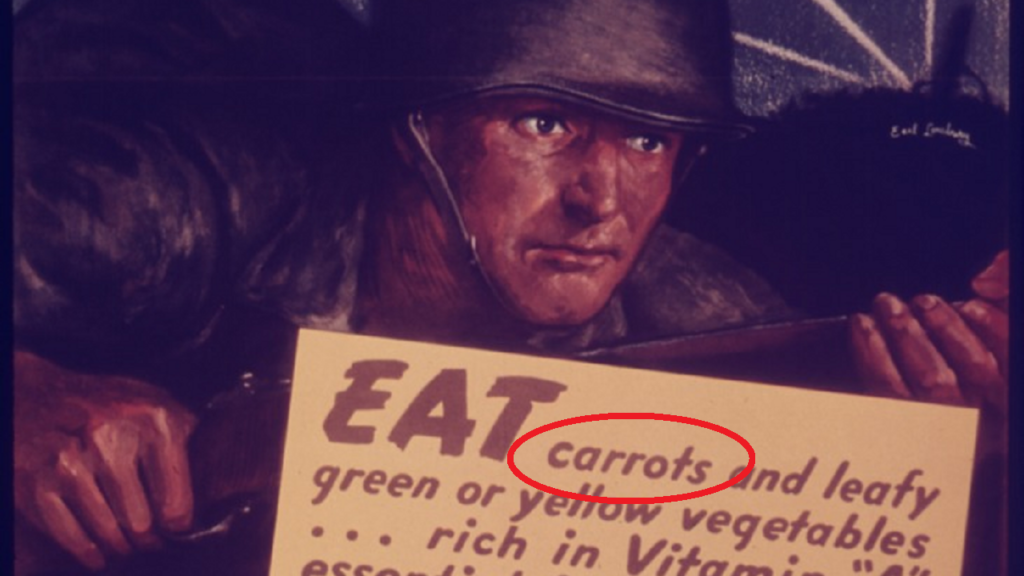 Les carottes améliorent la vision nocturne : une ruse pour tromper les nazis ?