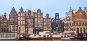 Amsterdam maisons tordues