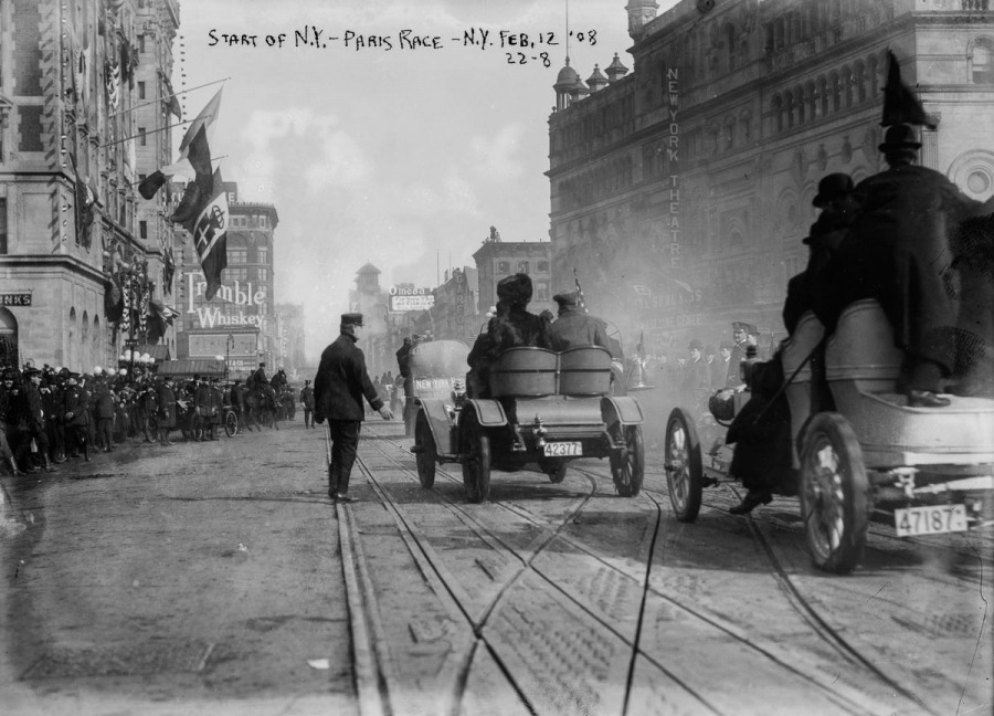 1908 : la grande course automobile New York-Paris