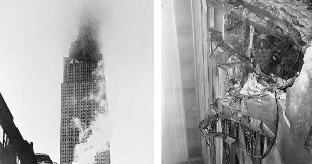 Empire State Building Quand Un Avion S Ecrasa A Son Sommet En 1945