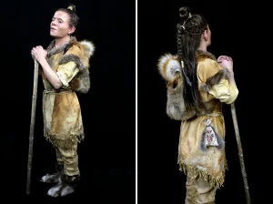 Femme préhistorique reconstituée en 3D
