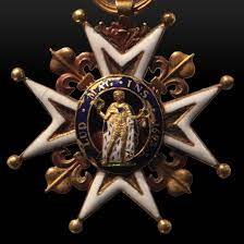 Ordre royal militaire de saint Louis, croix de Malte en arrière - Cultea