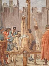 Crucifixion de saint Pierre, chapelle Brancacci, Florence - Cultea