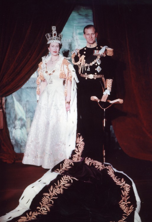 Portrait du couronnement de la reine Élisabeth II et du duc d'Édimbourg, le 2 juin 1953 - Cultea