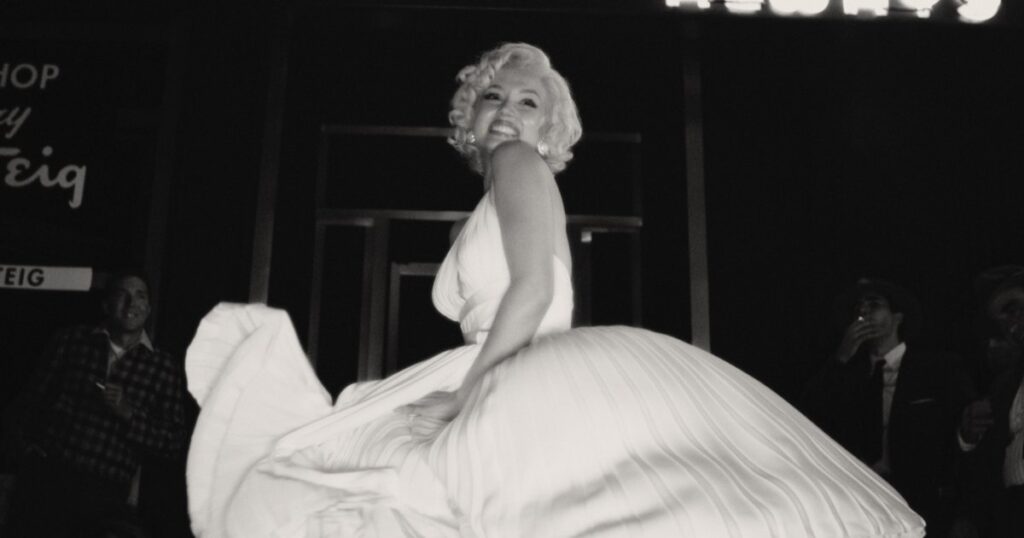 Ana de Armas incarnant Marilyn Monroe ("Blonde") - Cultea