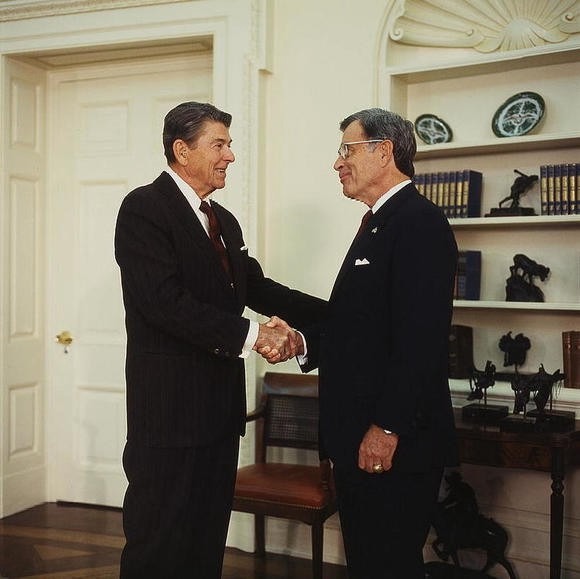 Denton reçu par Reagan en 1986 - Cultea