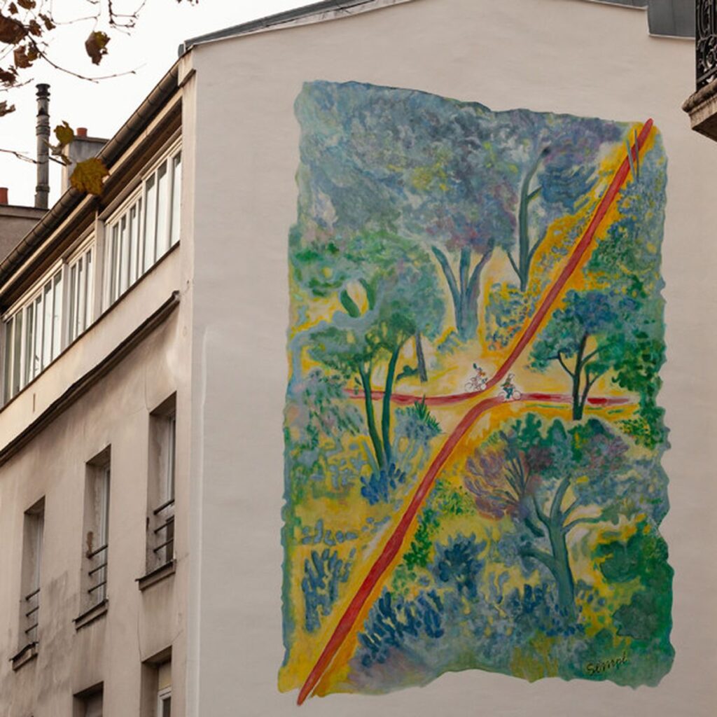 Fresque d'après Sempé à Paris - Cultea