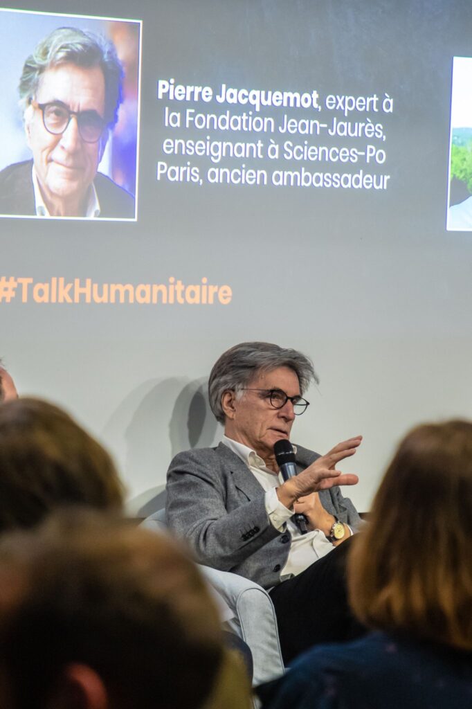 Pierre Jacquemot au talk humanitaire. Crédit photo : EMERIC GALLEGO - Cultea