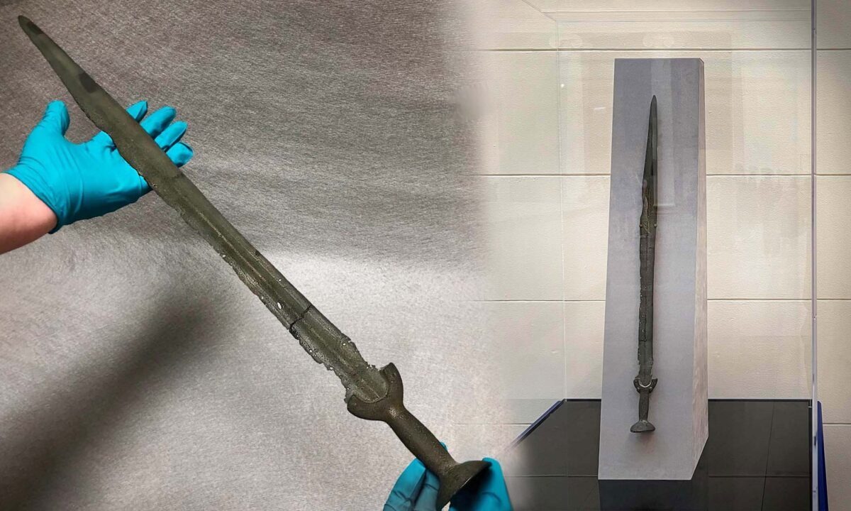 Cette épée qu'on prenait pour une réplique a en fait 3000 ans
