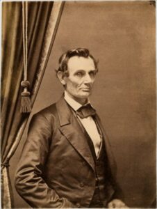 Portrait d'Abraham Lincoln, Illinois, 1858.