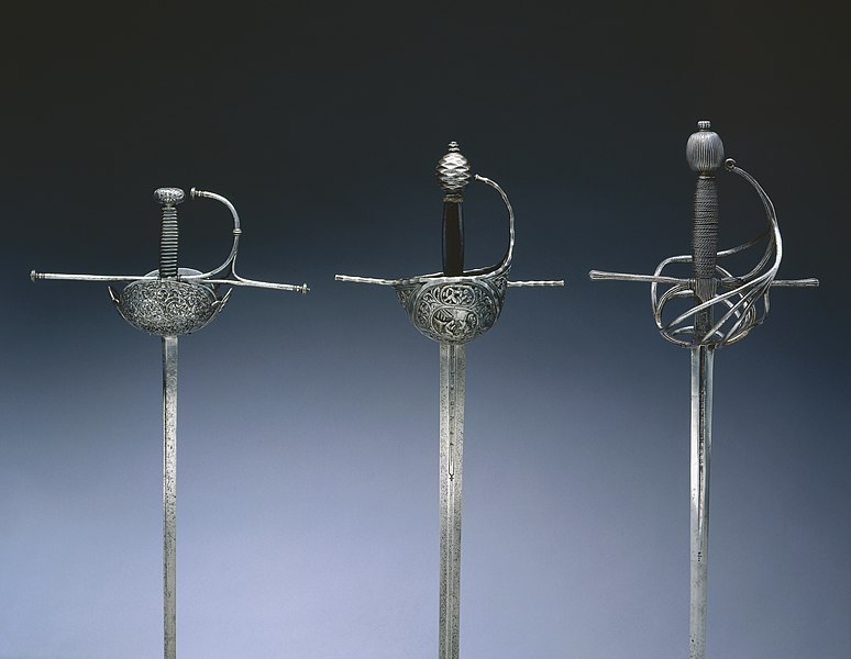 trois rapières, épées fines