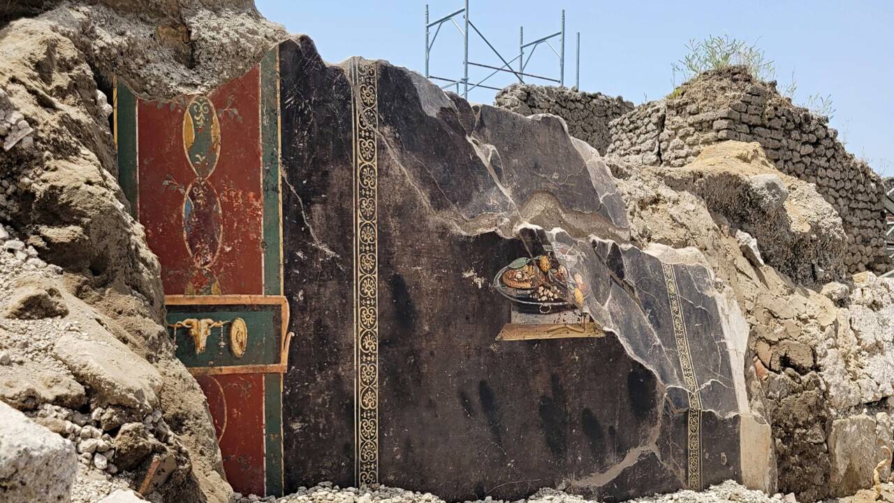 Pompéi : cette fresque de 2000 ans représente une... "Pizza"
