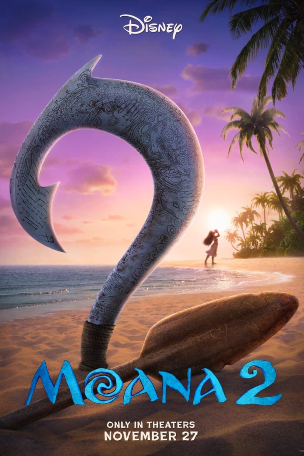 Affiche promotionnelle pour Vaiana 2.