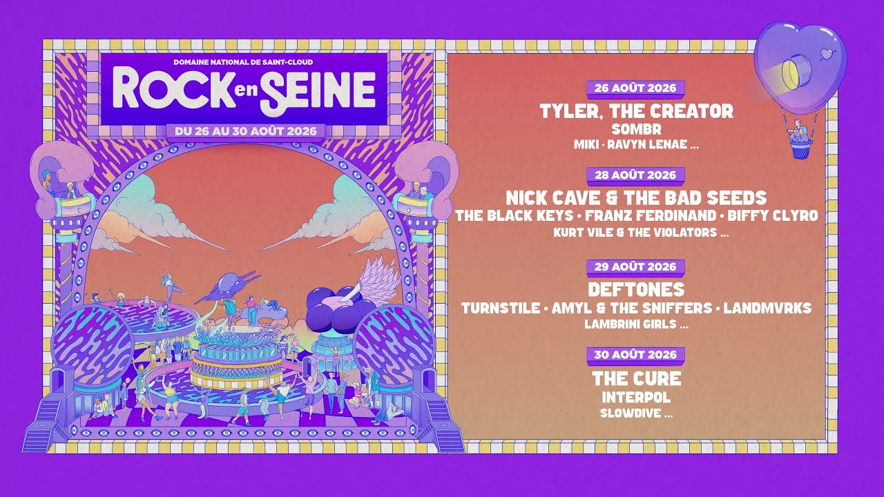 Rock en Seine 2026 : le festival fait son grand retour du 26 au 30 août